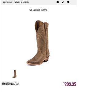 Woman’s leather western boots